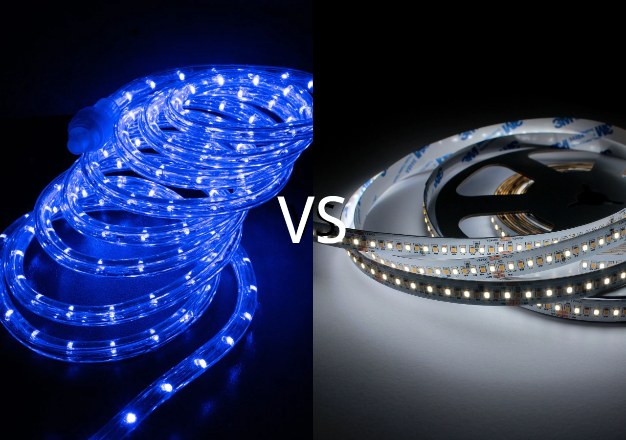 Cordes lumineuses et bandes LED flexibles : Quelles sont les différences ?