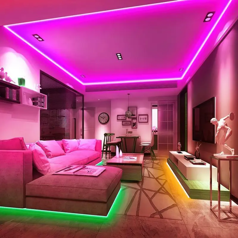 Comprar Tira de luces LED COB con Sensor de movimiento PIR, cinta de luz Led  de 24V para escaleras, pasillo, pared del dormitorio, iluminación de fondo  para armario de cocina
