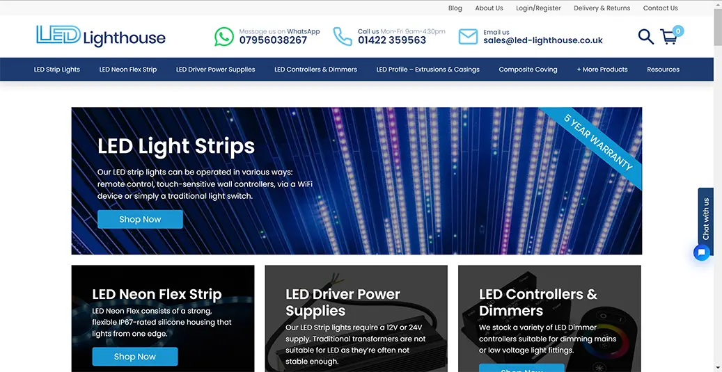 LED Lighthouse - UK LED Strip Lights & LED Accessories Supplier