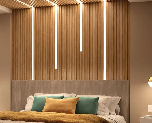 LED-strip soveværelse hjørne