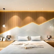 LED strip light bedroom wall