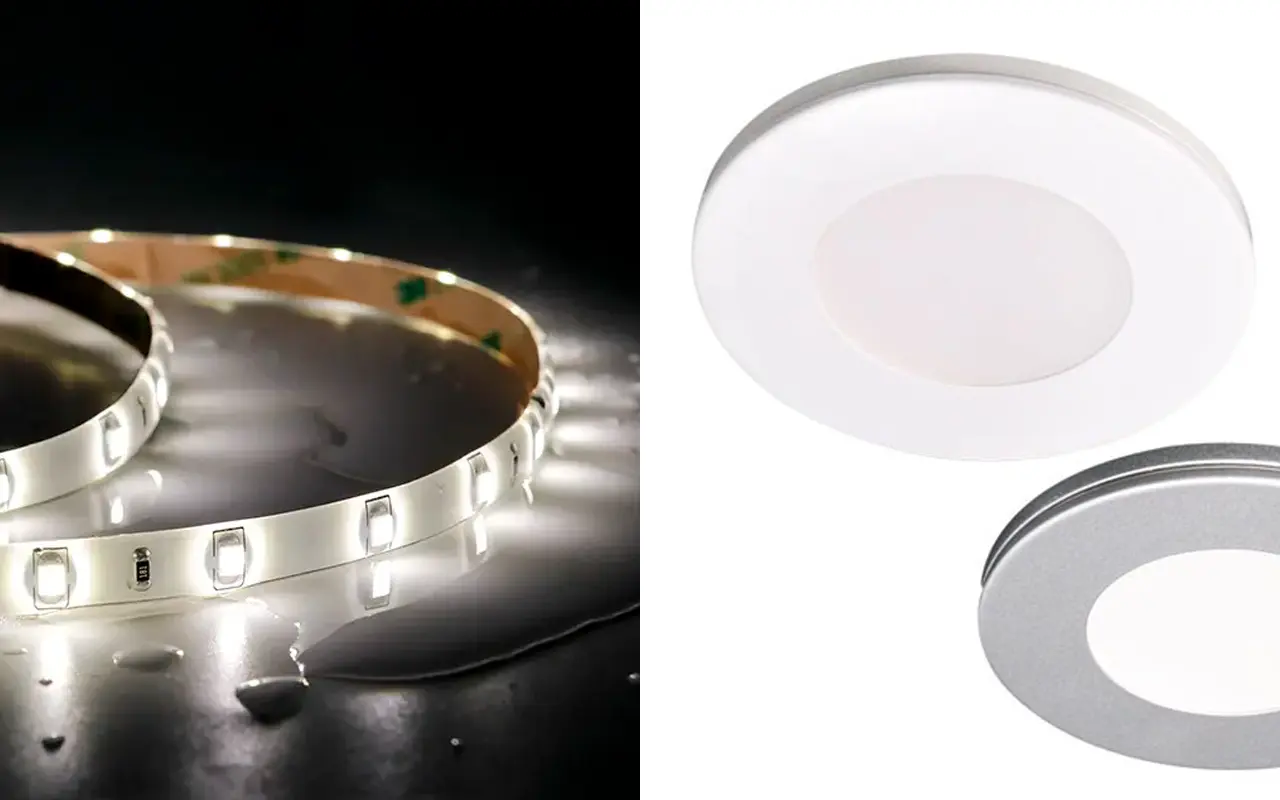 LED-Streifen oder Puck-Leuchten