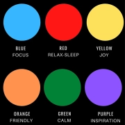 Colores de luz LED para distintos estados de ánimo
