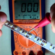 Test LED-strip med multimeter