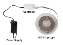 Conectar las tiras de luces LED al controlador