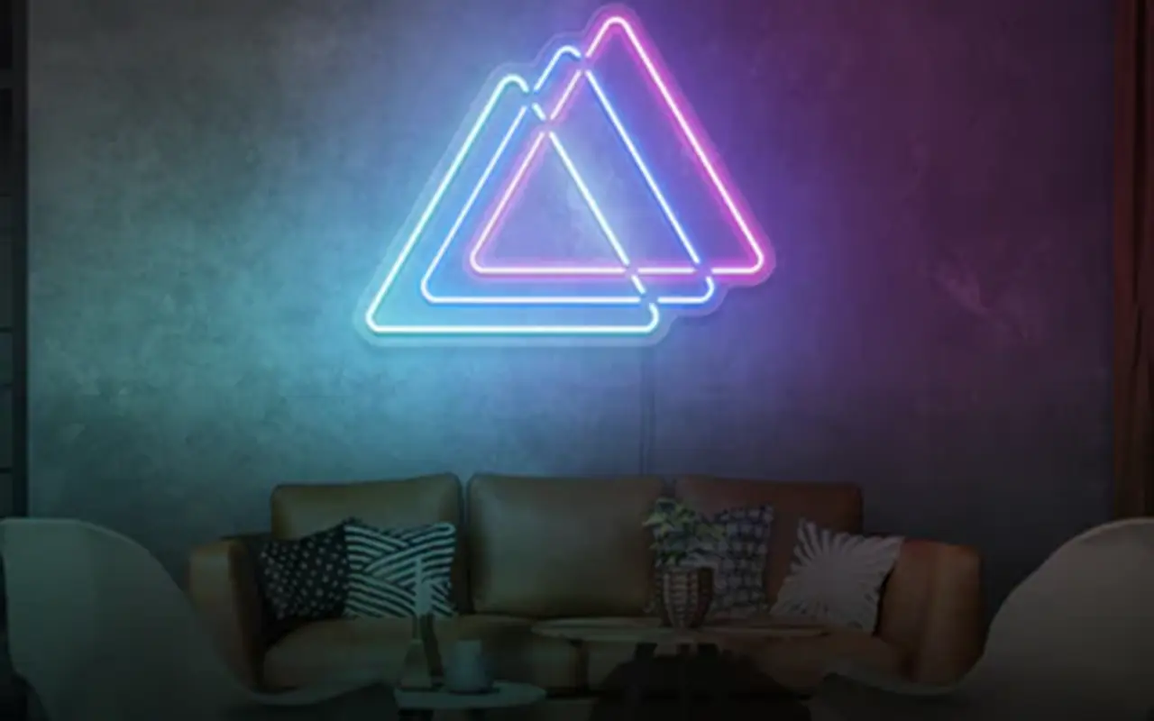 Living Room Neon Sign Ideas Abstract Designs