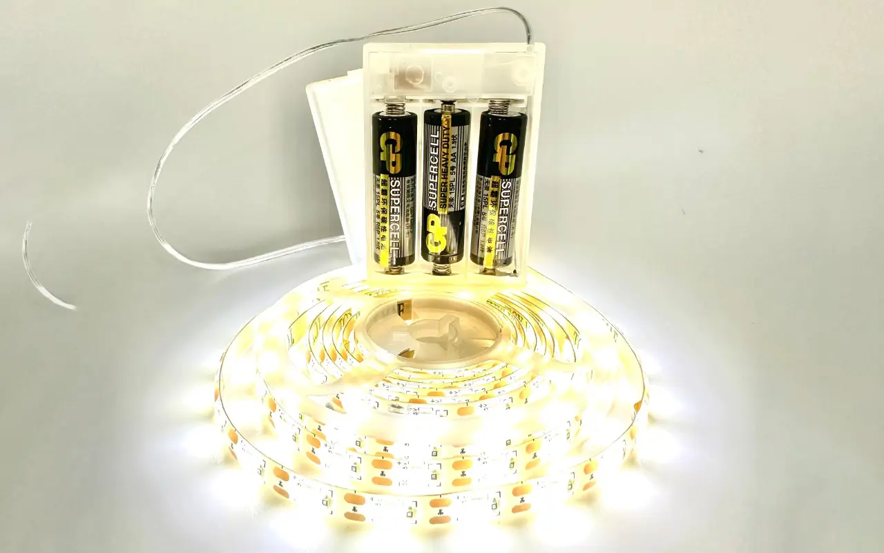 Powering LED Strip Lights with a Battery Pack