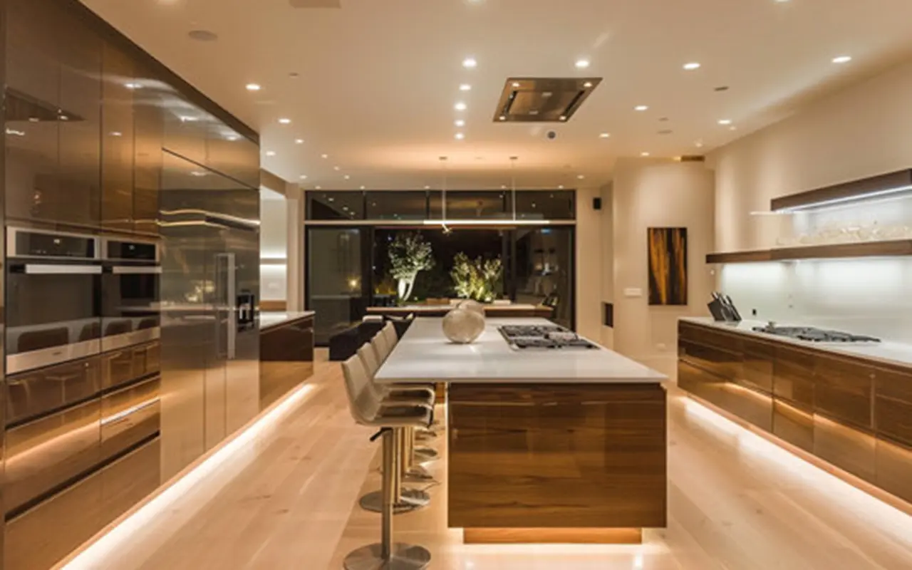 3. Kitchen Lighting-Sleek and Modern Recessed Lighting