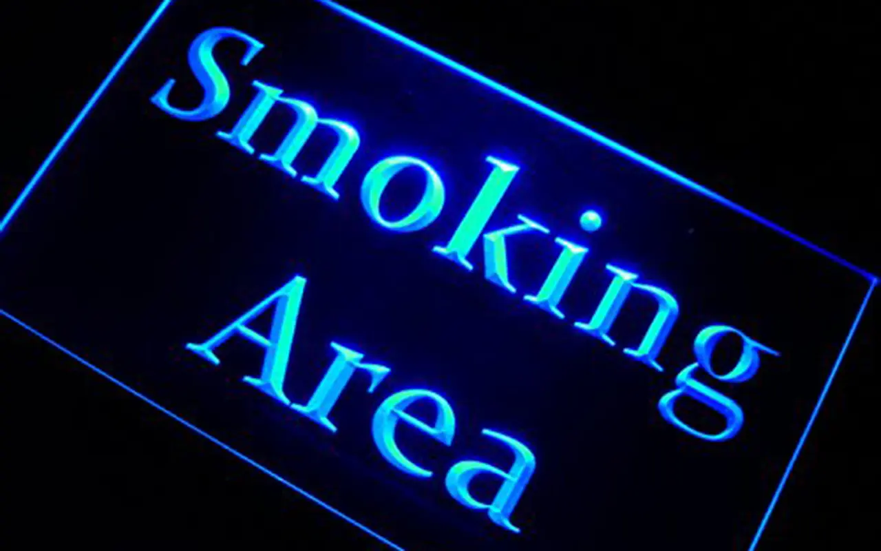 30. Restaurant Smoking Zone Lighting