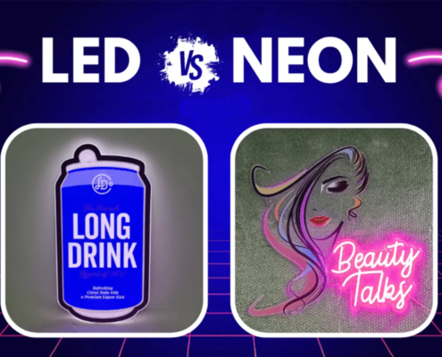 LED vs Neon Tabelalar Hangisi Daha Parlak Parlıyor